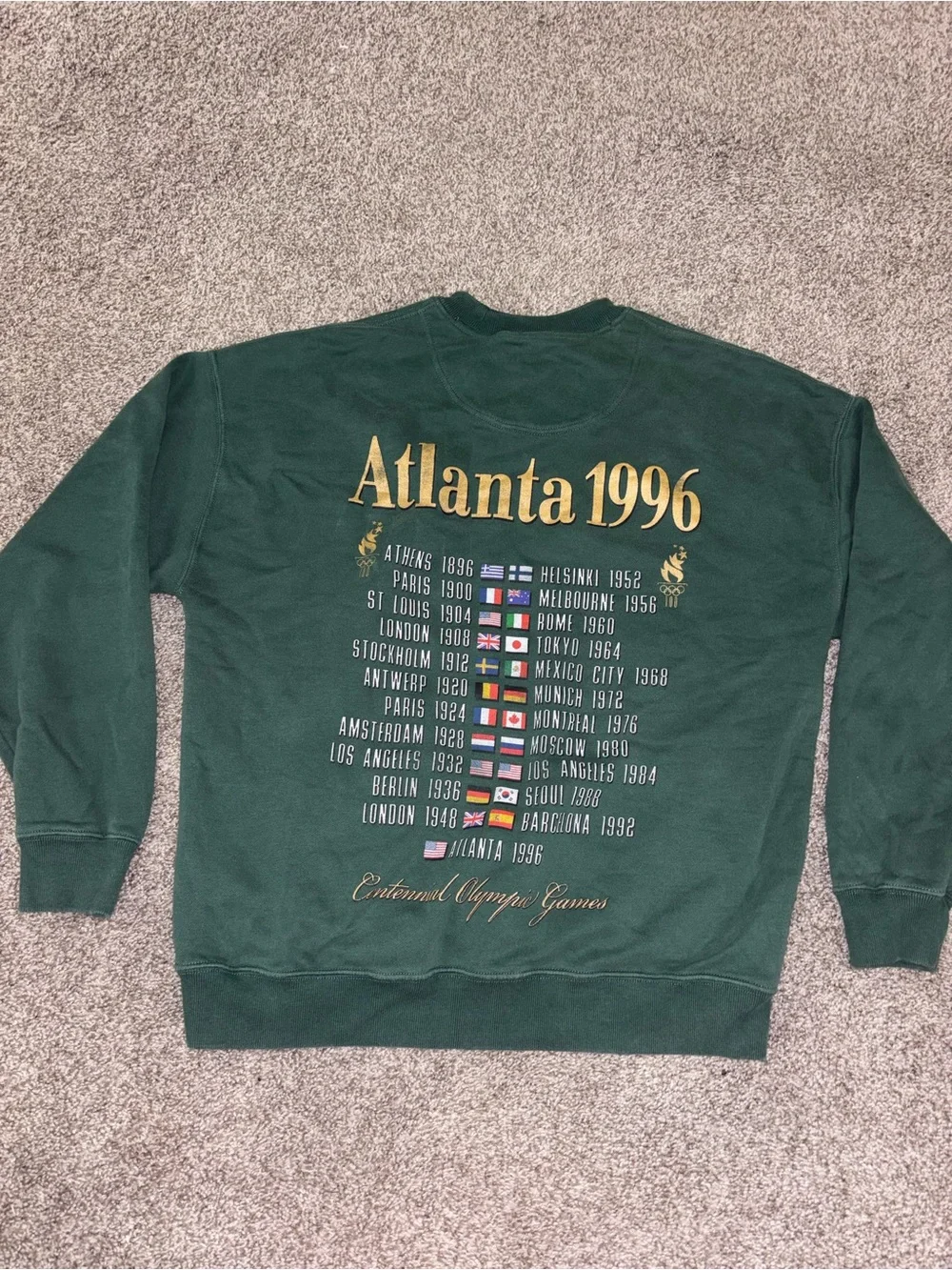 Green graphic crewneck - unisex